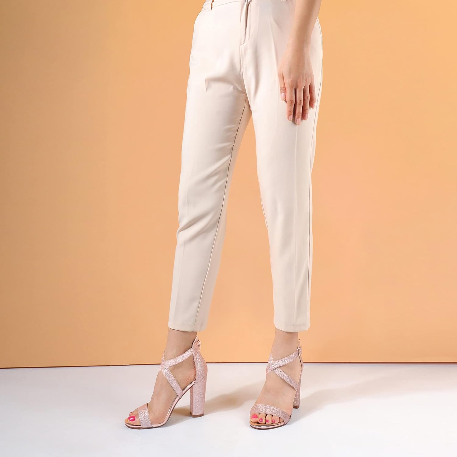 Women'S Chunky High Heel Sandal Strappy Open Toe Ankle Strap Dress Shoes for Women Bridesmaid Ladies in Wedding Bridal Evening Homecoming Prom