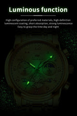 Watches for Men Classic with Date Business Dress Luxury Digital Gold/Black/Blue Waterproof Luminous Mens Wrist Watches Analog Two Tone Stainless Steel Male Reloj Para Hombre