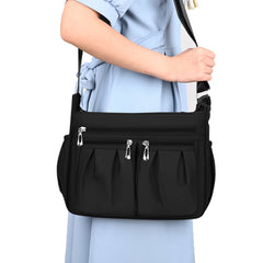 Women Shoulder Bags Cross Body Bag Handbags Tote Bag with Adjustable Handles - Black