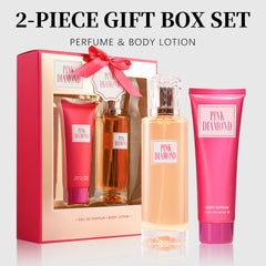 Eau de Parfum Spray and Body Lotion Gift Set Women's Fragrance Sets 3.4fl.oz EDP Spray and  2.8fl.oz Body Lotion PINK DIAMOND 2