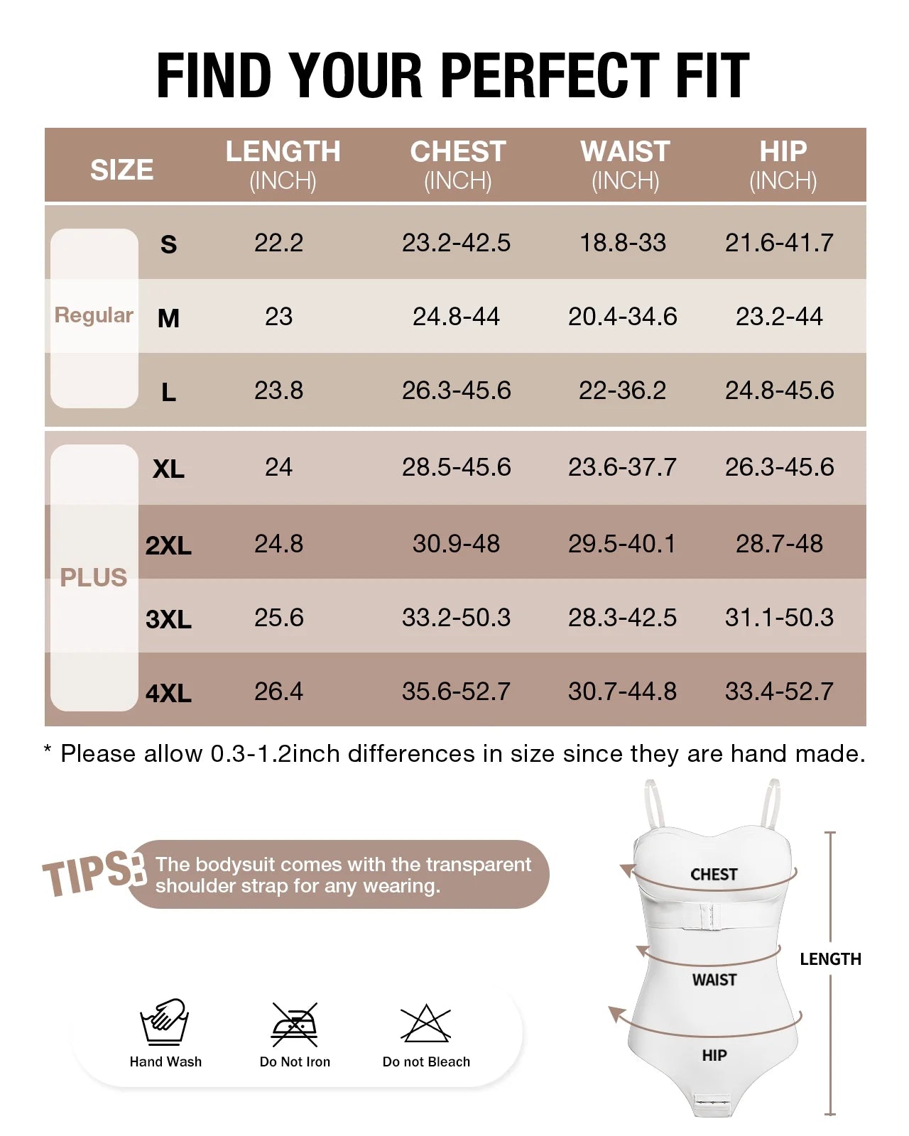 Strapless Shapewear Bodysuits for Women plus Size Tummy Control Shapewear Thong Bodysuit with Built in Bra Seamless Sculpting Body Shaper