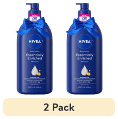 (2 Pack)  Essentially Enriched Body Lotion with Hyaluronic Acid and Almond Oil, Holiday Gifts, 33.8 Fl Oz