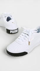 Womens Cali Lace up Sneakers Shoes Casual - White