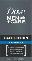 Men + Care Face Lotion Hydrate with Broad Spectrum SPF 15, 1.69 Fl Oz
