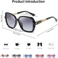 Oversized Polarized Sunglasses for Women Trendy Classic Ladies Sun Glasses UV400 Protection