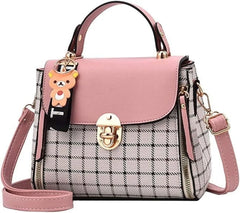 Small Purses and Handbags for Women Fashion Crossbody Bag Lightweight Shoulder Bag Plaid Pattern Satchel