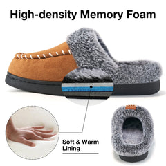 Slippers for Women Fuzzy Slippers Memory Foam Anti-Slip House Shoes
