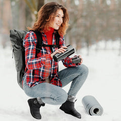 Women Snow Slip on Waterproof Boots 6.5 Shoes, Female