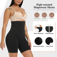 Women'S Shapewear Shorts High Waist Tummy Control Body Shaper Thigh Slimmer Slimming Panties