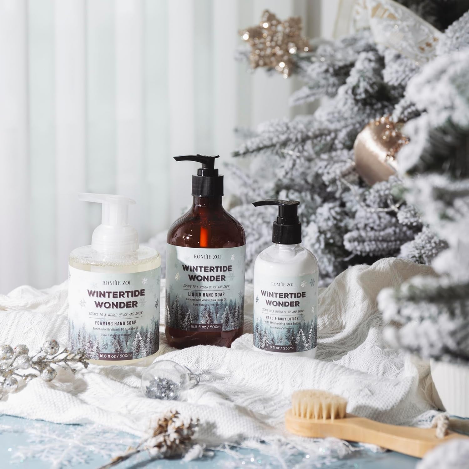 Christmas Hand & Body Lotion with Moisturizing Shea Butter - Wintertide Wonder- Infused with Winter Woods Aroma - 236 ML / 8 FL OZ