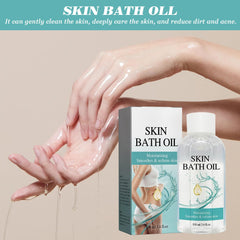 Skin Bath Oil so Soft Sensual,Original Skin Bath Oil so Soft,Original Skin Bath Oil,Skin Moisturizing Smoothes & Softens Skin Soft for Women & Men (2PCS), Clear