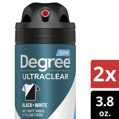 Ultra Clear Long Lasting Men'S Antiperspirant Deodorant Dry Spray Twin Pack, Fresh, 3.8 Oz