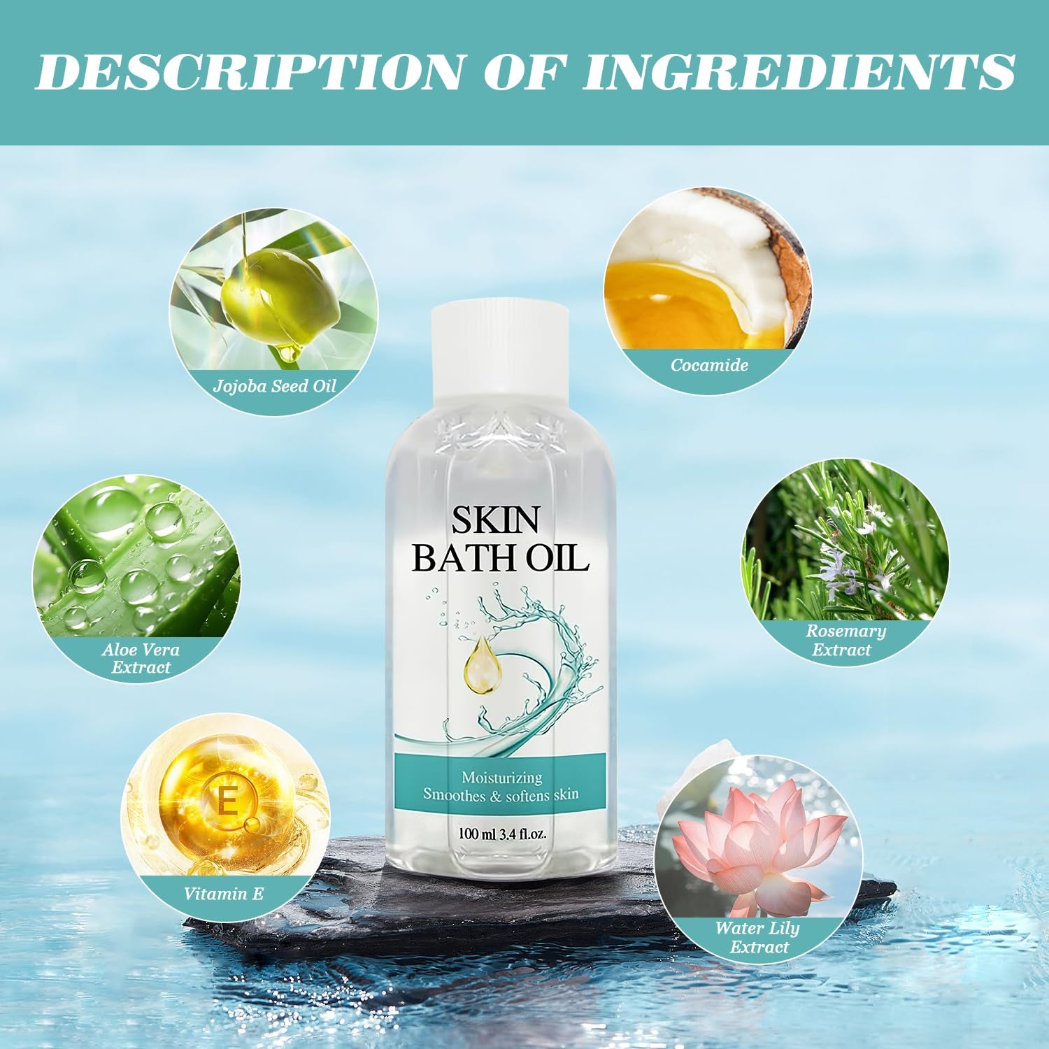 Skin Bath Oil so Soft Sensual,Original Skin Bath Oil so Soft,Original Skin Bath Oil,Skin Moisturizing Smoothes & Softens Skin Soft for Women & Men (2PCS), Clear