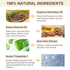 Cyperus Rotundus Oil for Hair Removal, 100% Pure & Natural, Balances Skin Tone, Suitable for All Skin Types, 2.02 Fl.Oz (2Pack)