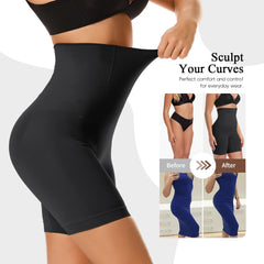 Women'S Shapewear Shorts High Waist Tummy Control Body Shaper Thigh Slimmer Slimming Panties