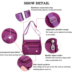 Women Shoulder Bags Multiple Pockets Beach Bags for Womens Fashion Crossbody Bag Wallets Purses