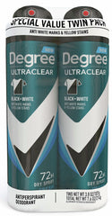 Ultra Clear Long Lasting Men'S Antiperspirant Deodorant Dry Spray Twin Pack, Fresh, 3.8 Oz