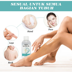 Skin Bath Oil so Soft Sensual,Original Skin Bath Oil so Soft,Original Skin Bath Oil,Skin Moisturizing Smoothes & Softens Skin Soft for Women & Men (2PCS), Clear