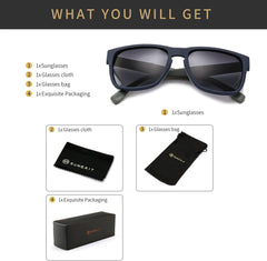 Unisex Polarized Sunglasses Stylish Sun Glasses with Spring Hinges for Men & Women