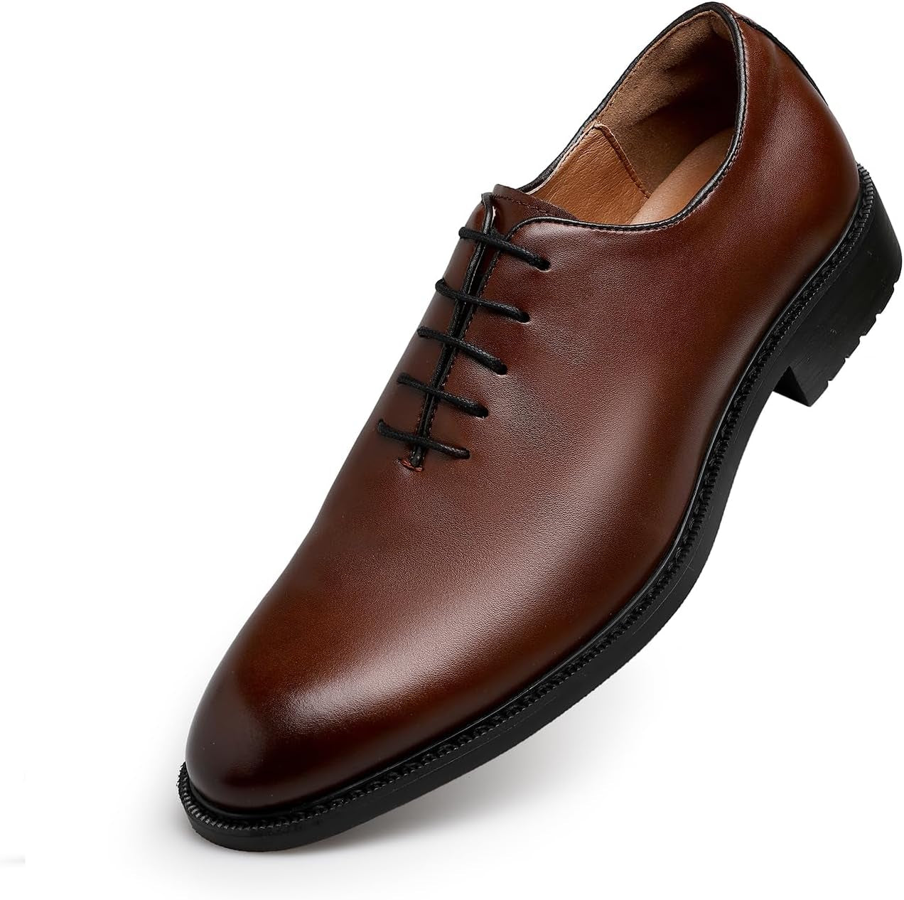 Classic Oxford Dress Shoes Mens Formal Business Lace-Up Full Grain Leather Shoes for Men
