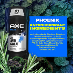 Phoenix Antiperspirant for Men 48H Sweat & Odor Protection Mint & Rosemary Stay Dry for 48H with Men'S Deodorant 2.7 Oz (Pack of 2)