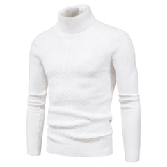 Warm Turtleneck Sweater Men  Pull Homme Casual Pullovers Male Outwear Slim Knitted Sweater