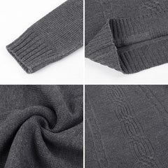 Warm Turtleneck Sweater Men  Pull Homme Casual Pullovers Male Outwear Slim Knitted Sweater