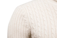 Warm Turtleneck Sweater Men  Pull Homme Casual Pullovers Male Outwear Slim Knitted Sweater