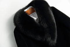 AYUNSUE Winter Jacket Men Clothing Suede Parka 100% Wool Fur Coat Male Real Fox Fur Collar Jackets 2020 Chaqueta Hombre LXR797