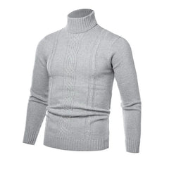 Warm Turtleneck Sweater Men  Pull Homme Casual Pullovers Male Outwear Slim Knitted Sweater