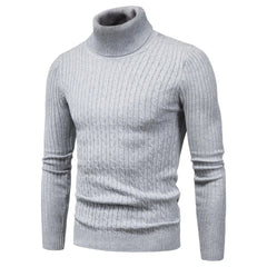 Warm Turtleneck Sweater Men  Pull Homme Casual Pullovers Male Outwear Slim Knitted Sweater