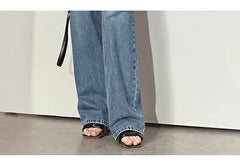 Amii Minimalism Women Jeans 2024 Spring Vintage Denim Pants Loose Wide Leg Pants Women's Casual Pants Female Trousers 12270097