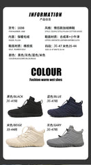 men boots 2024 New Winter Slippers Warm Men Shoes Waterproof Non-Slip Plush Sneakers Male tenis shoes Boots Men Sneakers Winter
