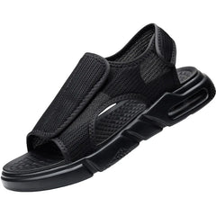 Men's Summer Mesh Breathable Sport Sandalia Beach Open Toe Hook&loop Wear-resisting Sandals Male Comfortable Hiking Footwear