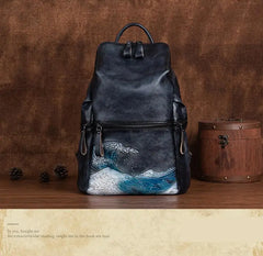 Genuine Real Soft Leather Women Backpack Big Capacity Outdoor Travel Bags 2022 Winter Handmade Natural Cowhide Backpacks Female