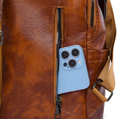 New High Quality Soft Leather Women's Backpack Large Capacity Female Anti Theft Backpack Famous Designer Girl's Shoulder Bag Sac