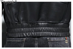 Tcyeek Genuine Leather Jacket Men 2024 Natural Sheepskin Fur Coat Winter Clothes Real Fur Mens Motocycle Jackets Jaqueta Couro