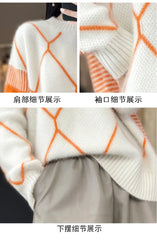 Cashmere Sweater Round Neck Women's Spring/Autumn New Wool O-Neck Pullover High Quality Soft Female Loose Fashion Knit Jumper