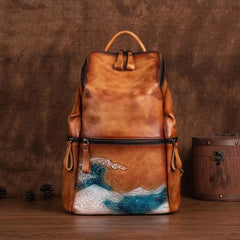 Genuine Real Soft Leather Women Backpack Big Capacity Outdoor Travel Bags 2022 Winter Handmade Natural Cowhide Backpacks Female