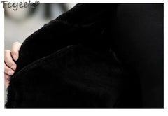 Tcyeek Genuine Leather Jacket Men 2024 Natural Sheepskin Fur Coat Winter Clothes Real Fur Mens Motocycle Jackets Jaqueta Couro