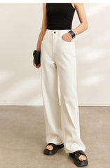 Amii Minimalism Women Jeans 2024 Spring Vintage Denim Pants Loose Wide Leg Pants Women's Casual Pants Female Trousers 12270097