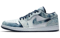 Nike Jordan Air 1 Low Se "washed Denim" Sneakers Shoes Cz8455-100 With Original Box