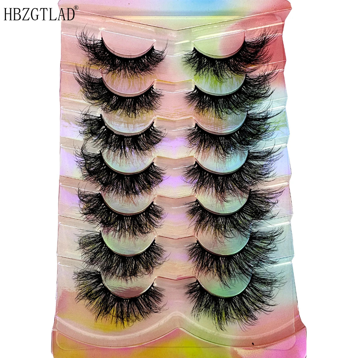 New Handmade 3D Mink Eyelashes Curled Winged Natural Realistic Messy End Eye Elongated Thick False Eyelashes Soft Fake Eyelashes