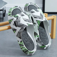 slippers men Flip Flops Ladies women sandals Platform Cloud Woman Beach Slides Summer Soft Cartoon cute Non Slip Indoor 2024 new