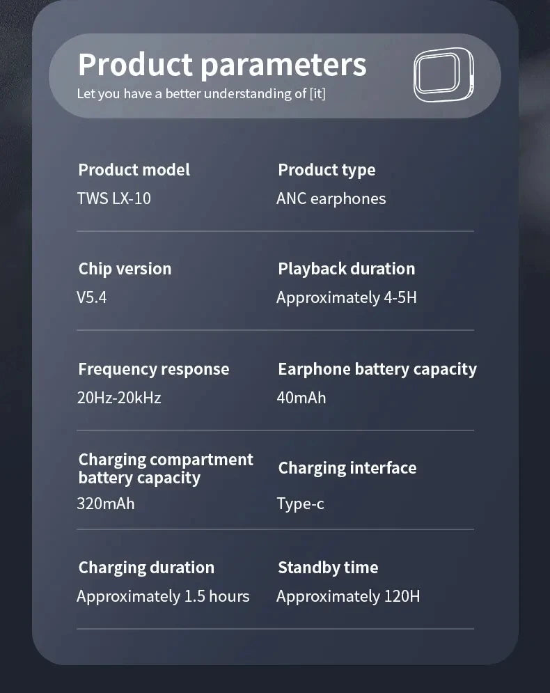 for Apple iPhone 14 Pr Headphones Blutooth Earphone Wireless LED Color Screen ANC+ENC Tws Earbuds Multifunction Airbuds Air Pods