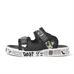 Black Size 43 Indoor Sandals Men's Sandals Slippers Men Run Shoes Sneakers Sports 2024g Shose Pretty Exercise Price