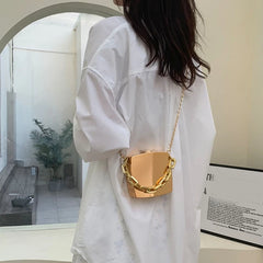 Mini Luxury Gold Party Evening Clutch Women Fashion Small PVC Box Crossbody Bag Female Dating Shoulder Bag Shopping Handbag