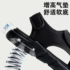 Men's Summer Mesh Breathable Sport Sandalia Beach Open Toe Hook&loop Wear-resisting Sandals Male Comfortable Hiking Footwear
