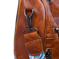 New High Quality Soft Leather Women's Backpack Large Capacity Female Anti Theft Backpack Famous Designer Girl's Shoulder Bag Sac