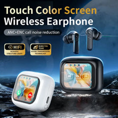 for Apple iPhone 14 Pr Headphones Blutooth Earphone Wireless LED Color Screen ANC+ENC Tws Earbuds Multifunction Airbuds Air Pods